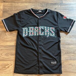 Arizona Diamond Backs Baseball Jersey Black Gila River Promotion